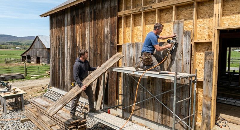 Barn Siding Installation in Buxton, ME