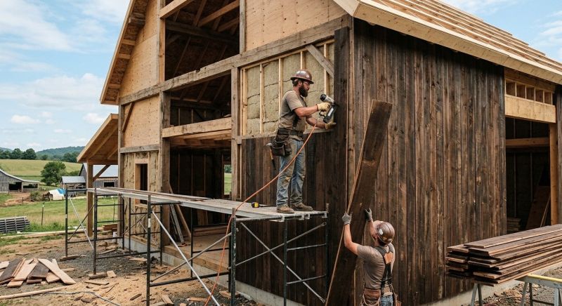 Barn Siding Installation in Limerick, ME