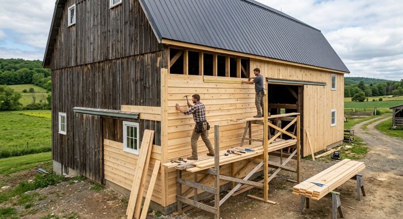 Barn Siding Installation in Steep Falls, ME