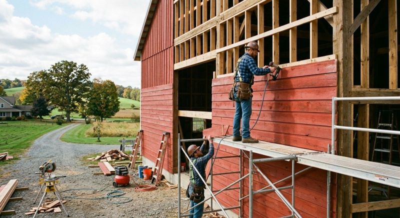 Barn Siding Replacement in Kennebunkport, ME