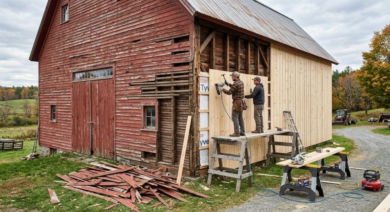 Barn Siding Replacement in North Berwick, ME