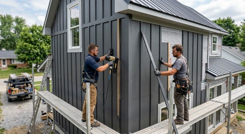Batten Siding Installation in Wells, ME