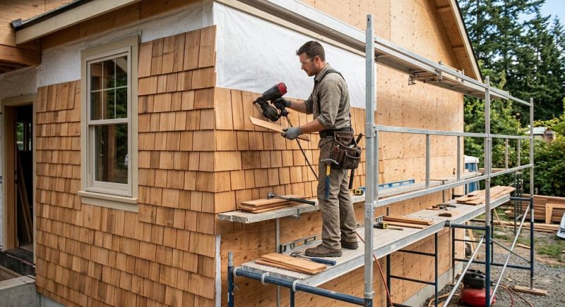 Cedar Siding Installation in Biddeford, ME