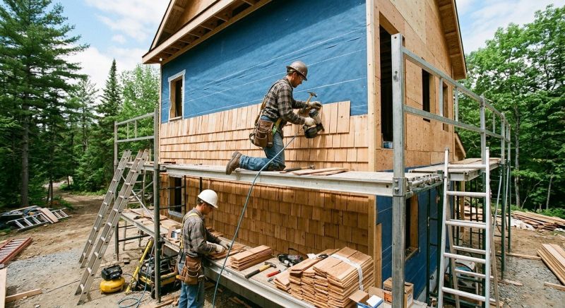 Cedar Siding Installation in Biddeford, ME