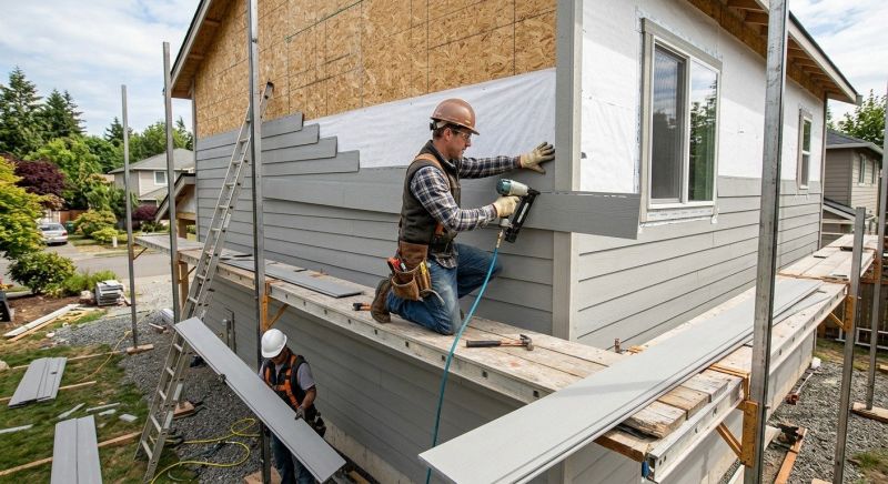 Cement Siding Installation in Wells, ME