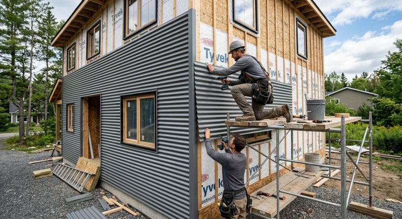 Corrugated Siding Installation in Saco, ME
