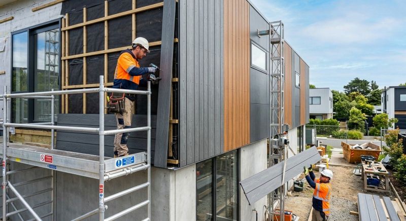 Facade Cladding Installation in Saco, ME