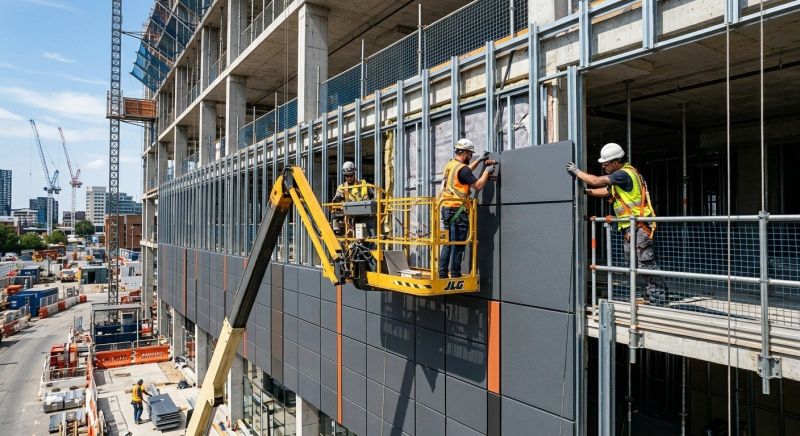 Facade Cladding Installation in Saco, ME
