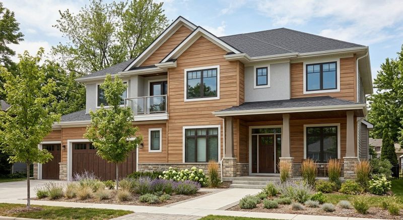 Faux Wood Siding Installation in Saco, ME