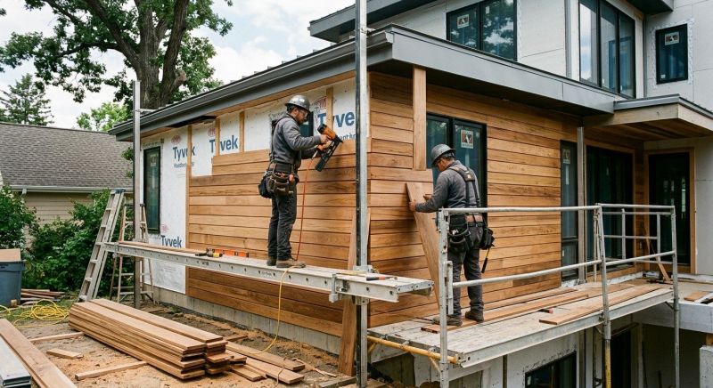 Hardwood Siding Installation in Long Island, ME