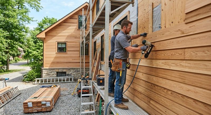 Hardwood Siding Installation in Long Island, ME
