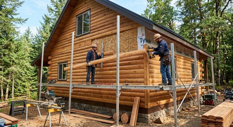 Log Siding Installation in North Berwick, ME