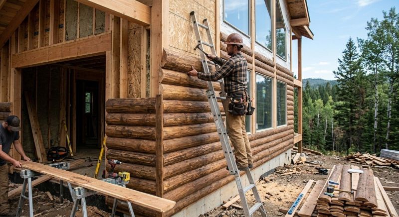 Log Siding Installation in Old Orchard Beach, ME