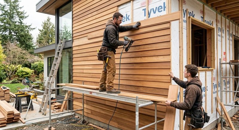 Wood Cladding Installation in Kennebunkport, ME