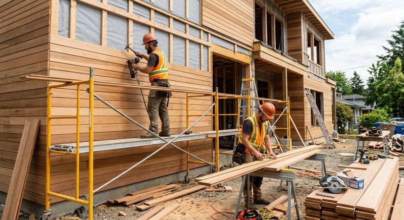 Wood Cladding Installation in Saco, ME