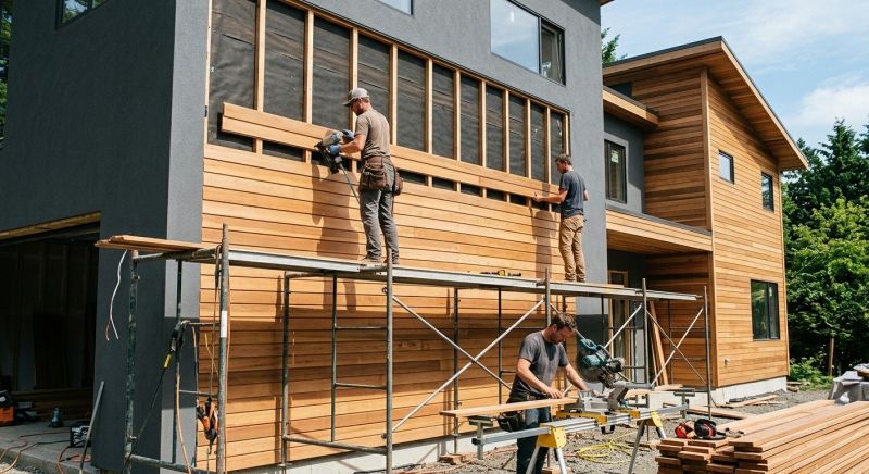 Wood Cladding Installation in Saco, ME